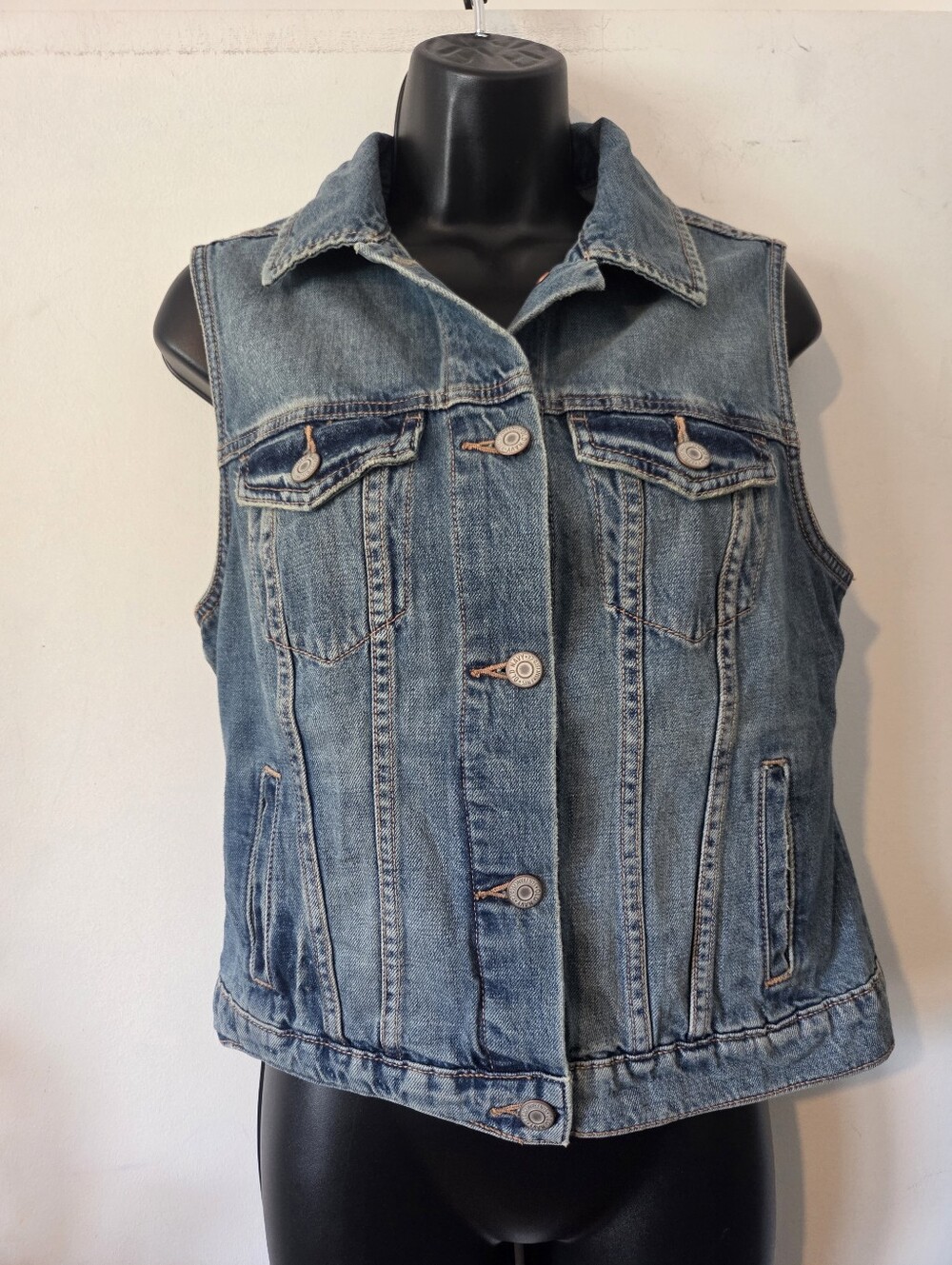 Old Navy Denim Blue Vest